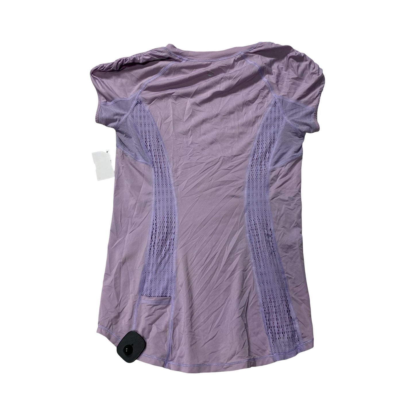 Athletic Top Ss By Lululemon In Purple, Size:S