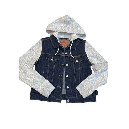 Jacket Denim By Levis In Blue Denim, Size:M
