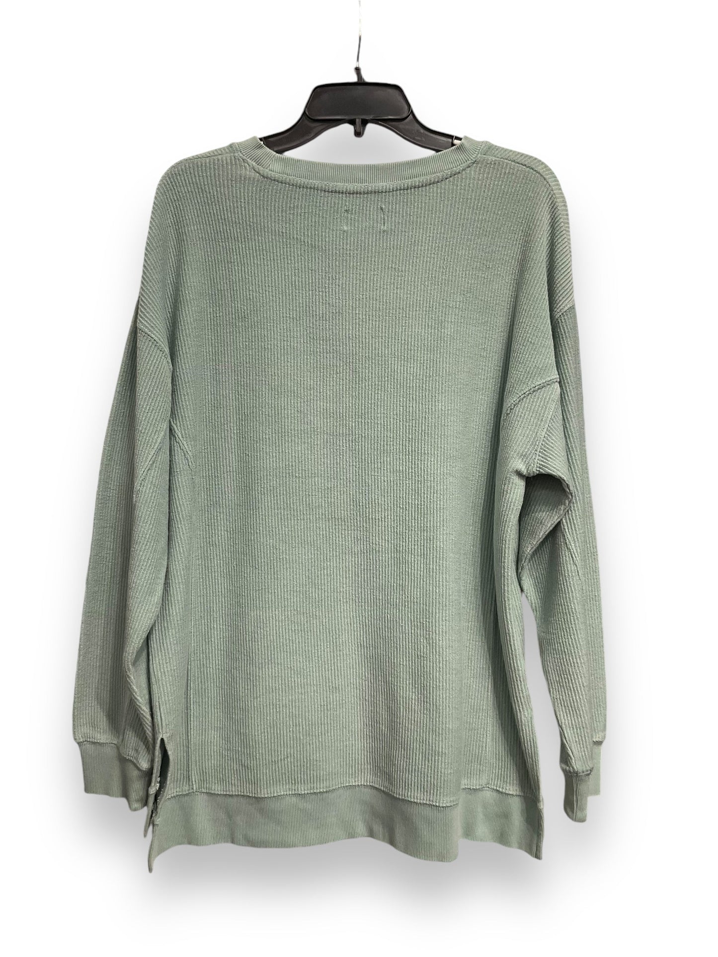 Top Long Sleeve By Thread And Supply In Aqua, Size: M