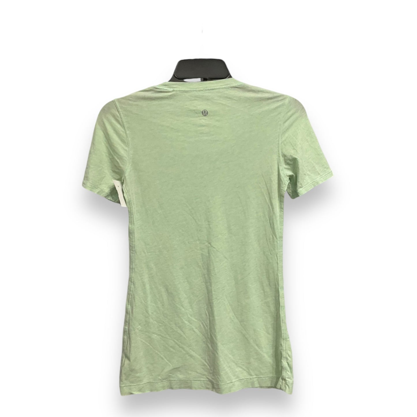 Athletic Top Short Sleeve By Lululemon In Green, Size: S