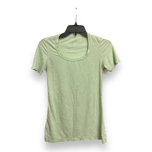 Athletic Top Short Sleeve By Lululemon In Green, Size: S