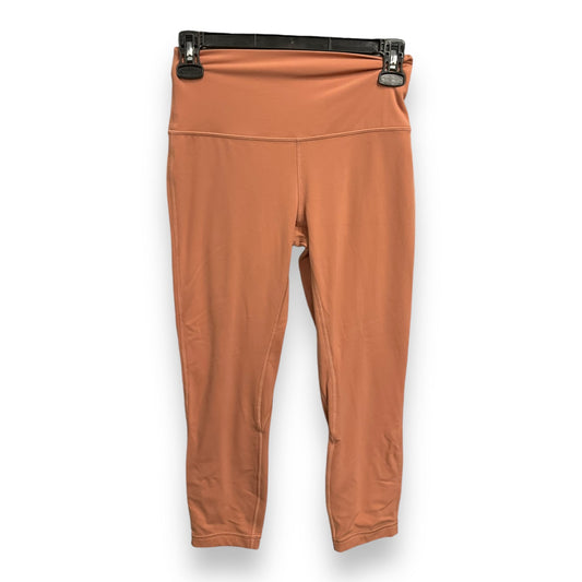 Athletic Capris By Lululemon In Peach, Size: 6