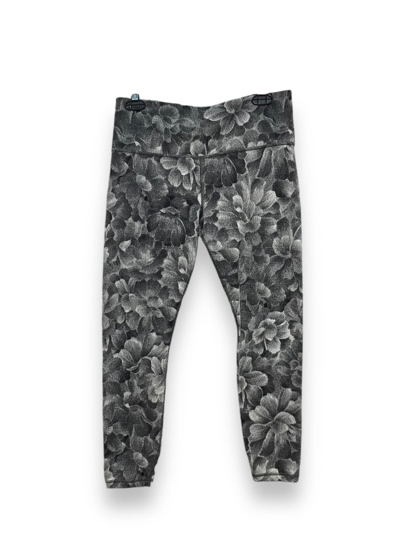 Athletic Leggings Capris By Athleta In Grey & White, Size: L