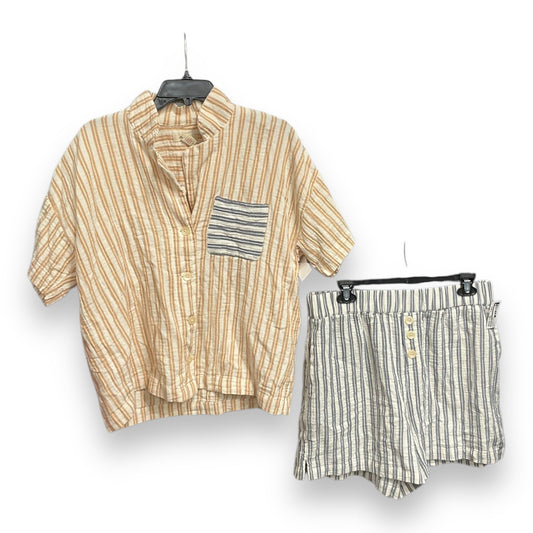 Pajamas 2pc By Madewell In Striped Pattern, Size: L