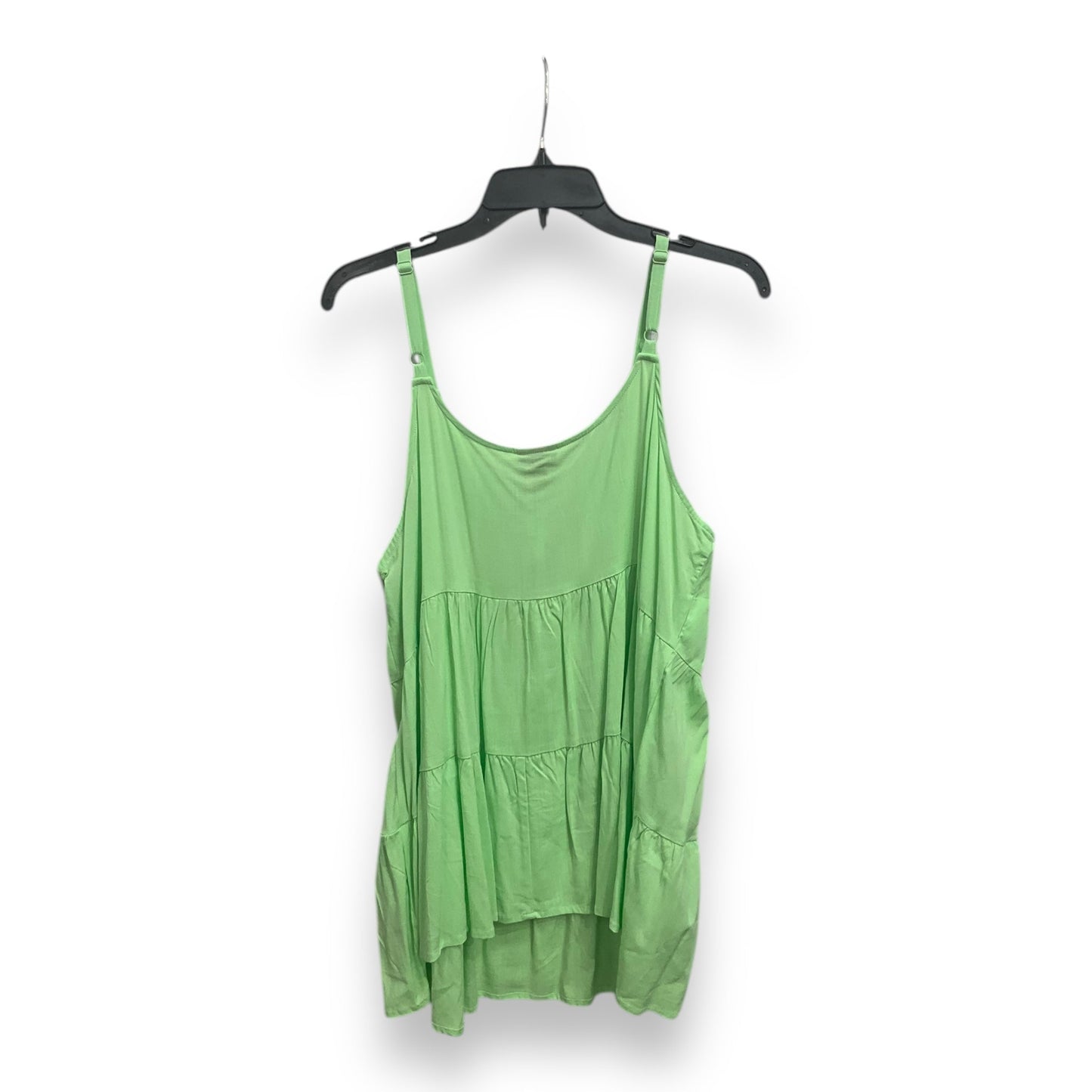 Top Sleeveless By Torrid In Green, Size: 1x