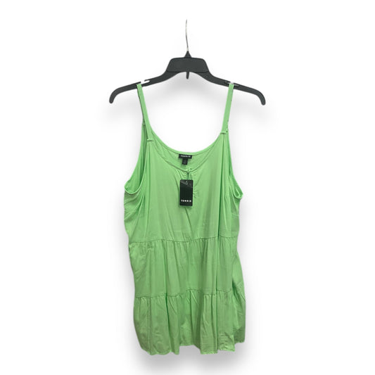 Top Sleeveless By Torrid In Green, Size: 1x