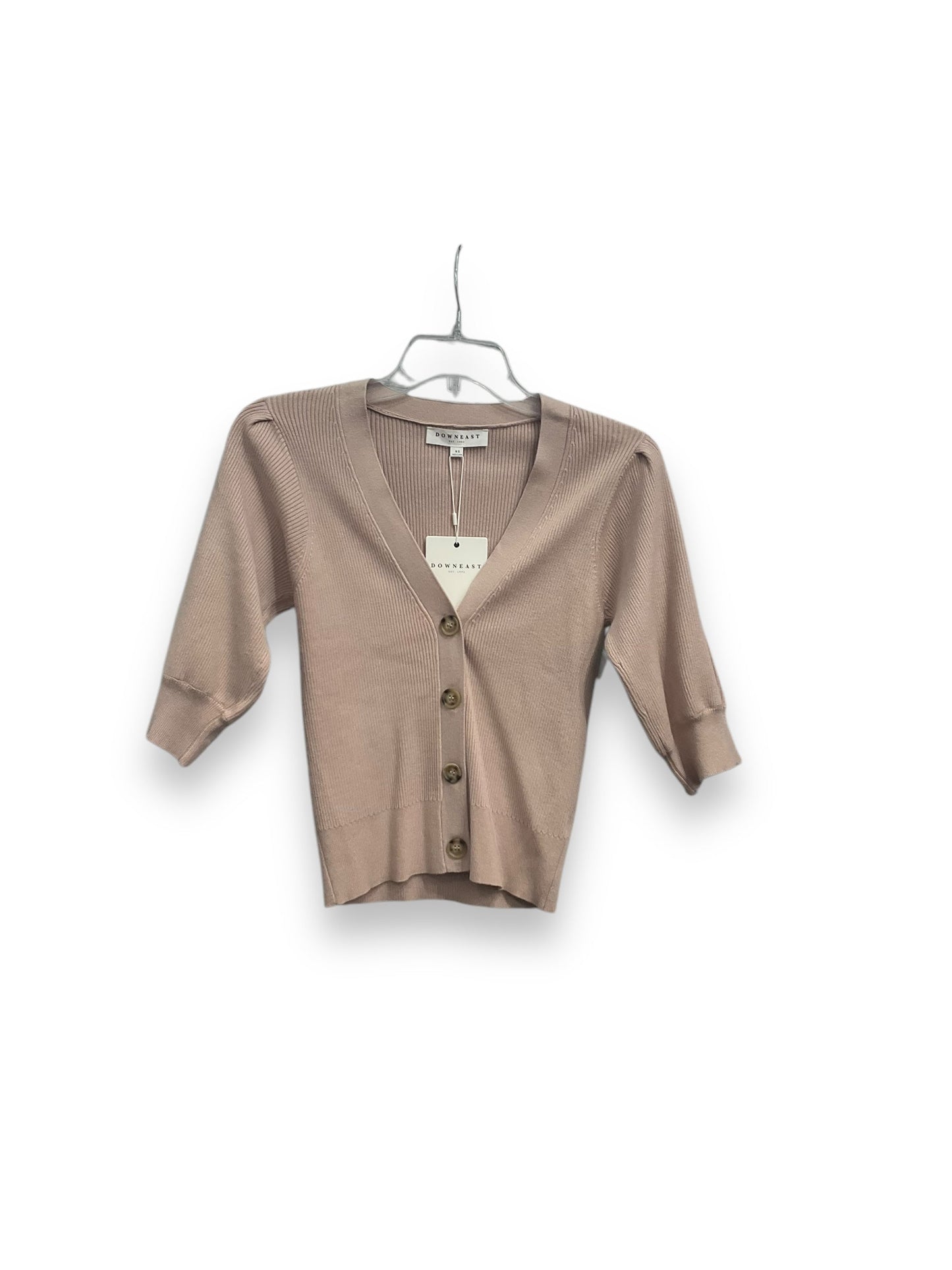 Top 3/4 Sleeve Basic By Downeast In Pink, Size: Xs