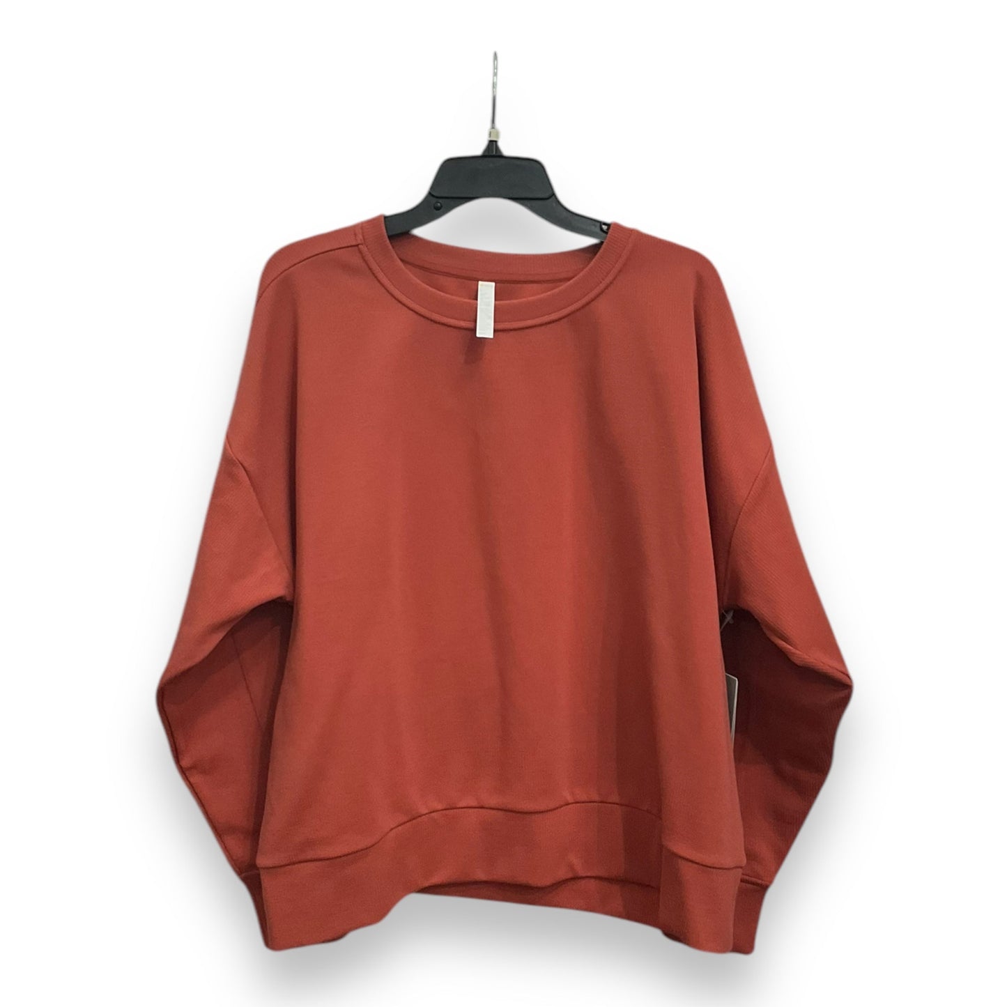 Athletic Top Long Sleeve Collar By Zella In Red, Size: L