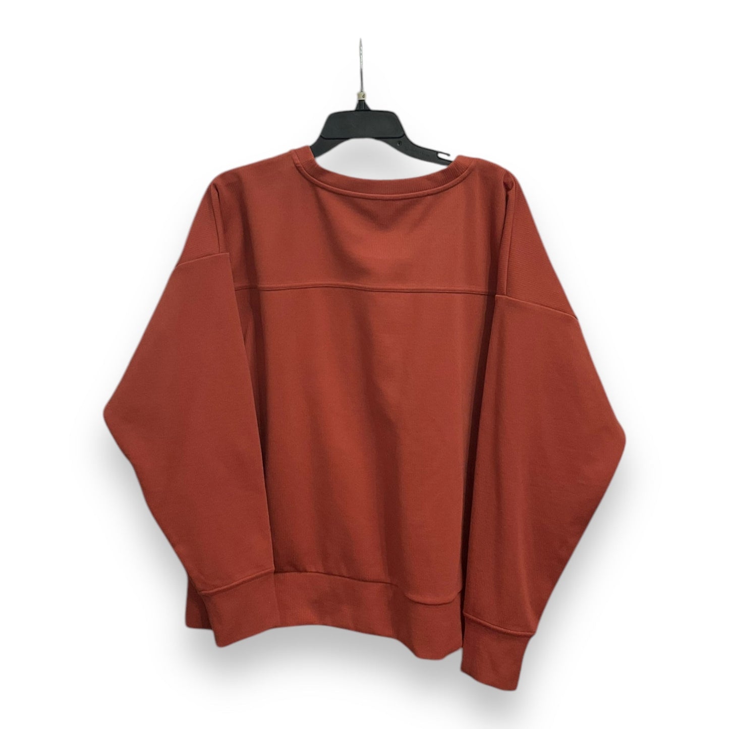 Athletic Top Long Sleeve Collar By Zella In Red, Size: L