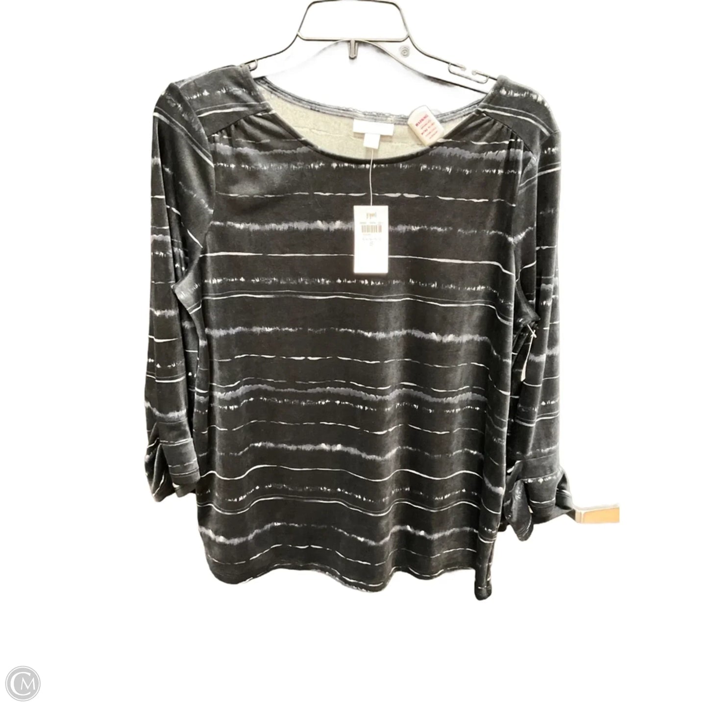 Top Long Sleeve By Pure Jill In Black, Size: S