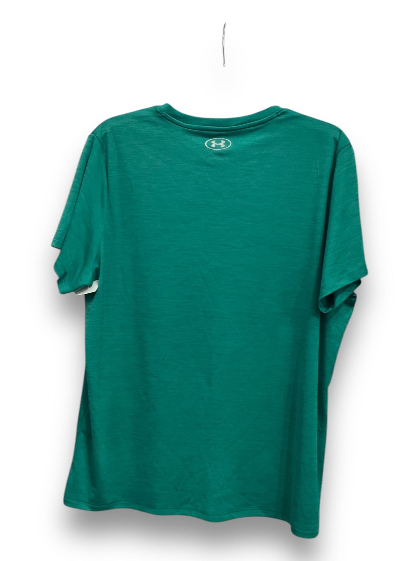 Athletic Top Short Sleeve By Under Armour In Green, Size: Xl