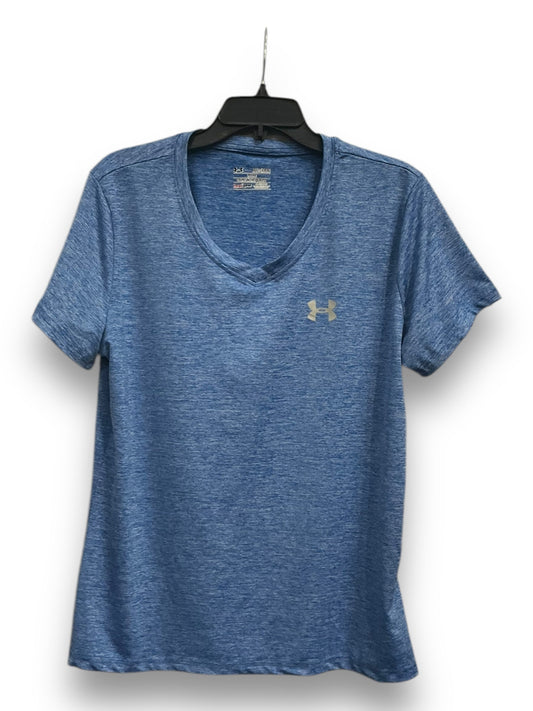 Athletic Top Short Sleeve By Under Armour In Blue, Size: Xxl