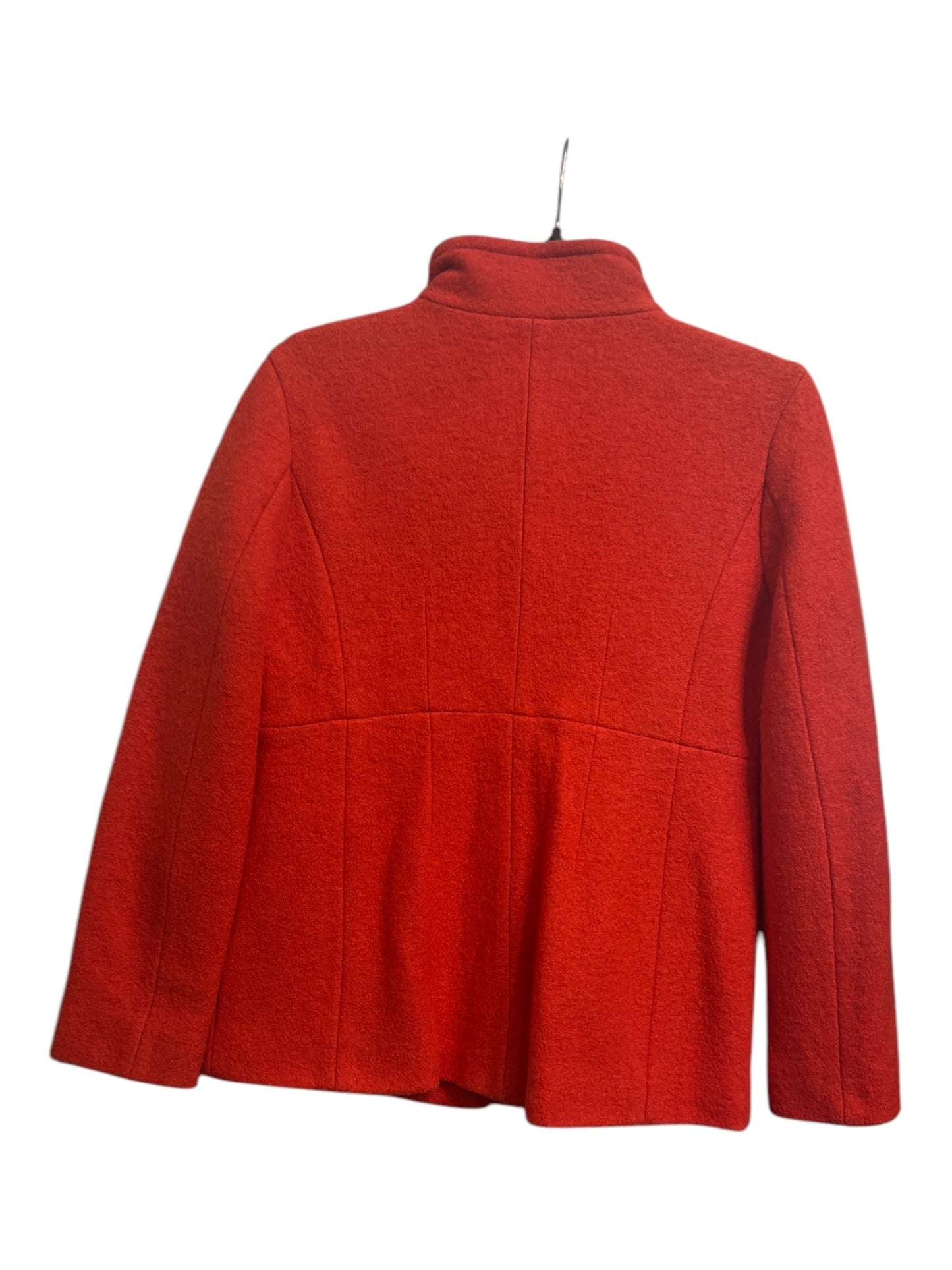 Coat Wool By Lands End In Orange, Size: 12