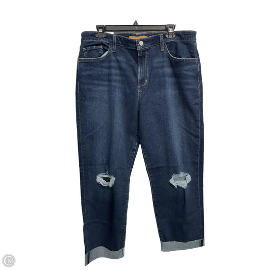 Jeans Cropped By Joes Jeans In Blue Denim, Size: 14