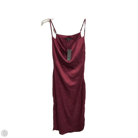 Dress Party Midi By Lulus In Maroon, Size: Xs