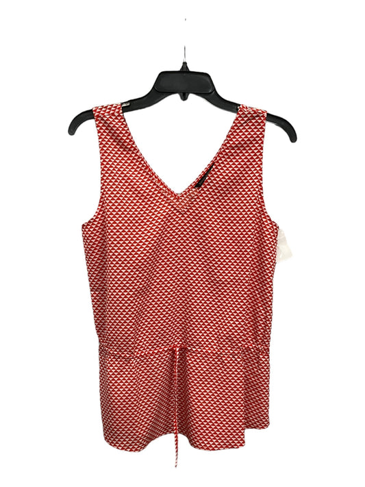 Red & White Top Sleeveless Banana Republic, Size S