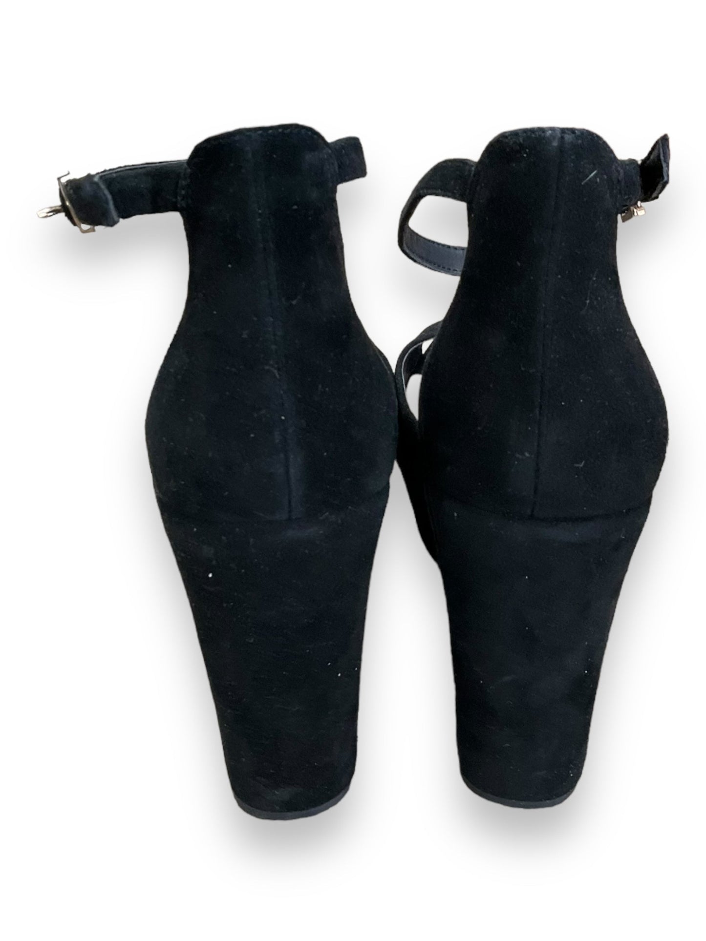 Black Sandals Heels Wedge Vince Camuto, Size 8