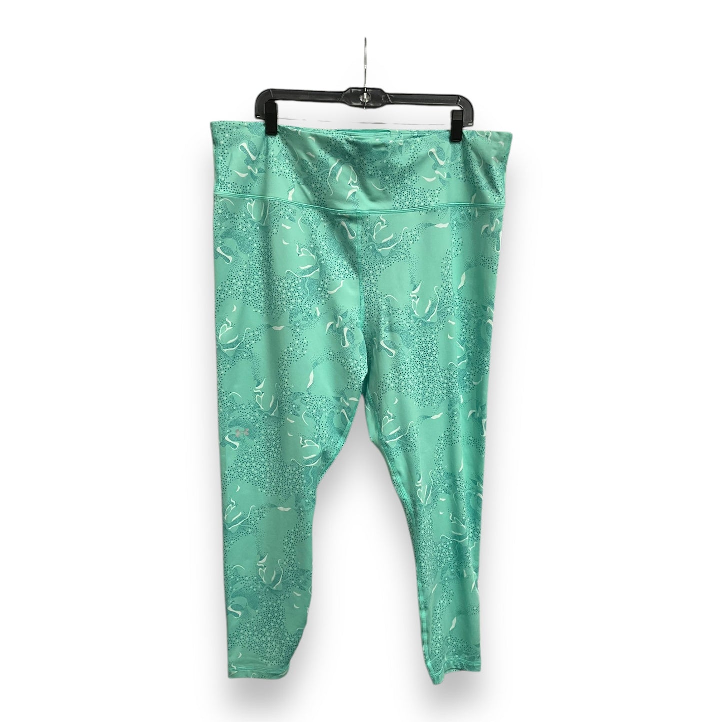 Athletic Leggings By Under Armour In Green, Size: 3x