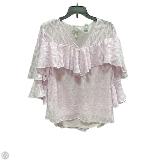 Top 3/4 Sleeve By Haute Hippie In Pink, Size: S