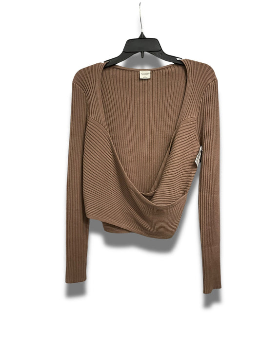 Sweater By Abercrombie And Fitch In Tan, Size: Xl