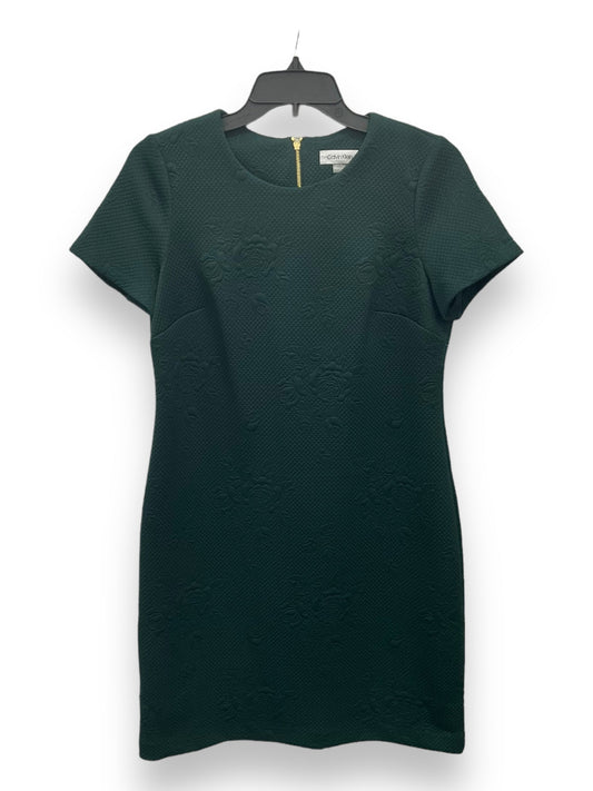 Dress Casual Midi By Calvin Klein In Green, Size: M