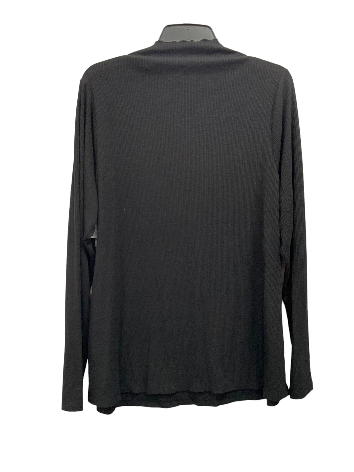 Top Long Sleeve Basic By Lane Bryant In Black, Size: 1x