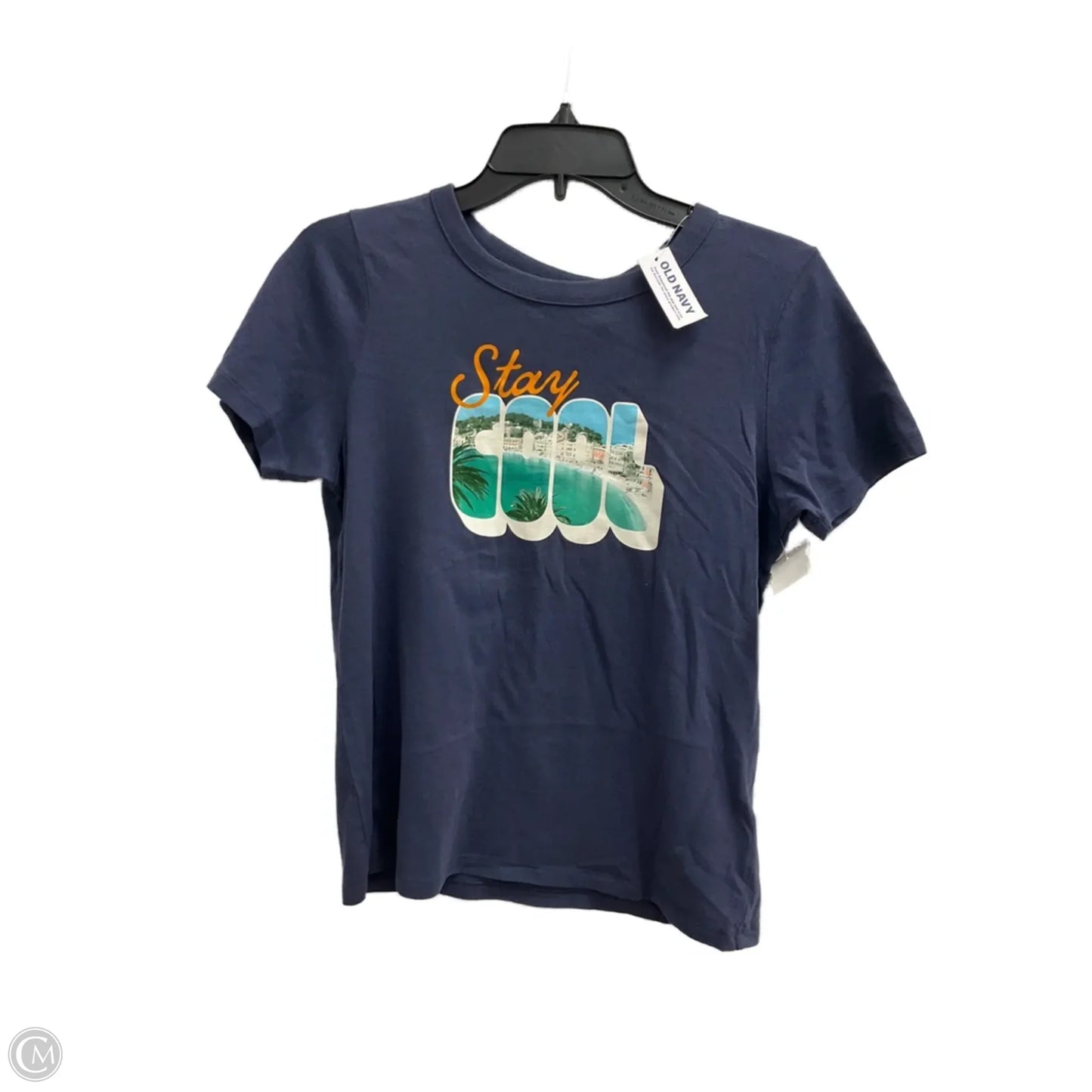 Top Short Sleeve By Old Navy In Blue, Size: Xs