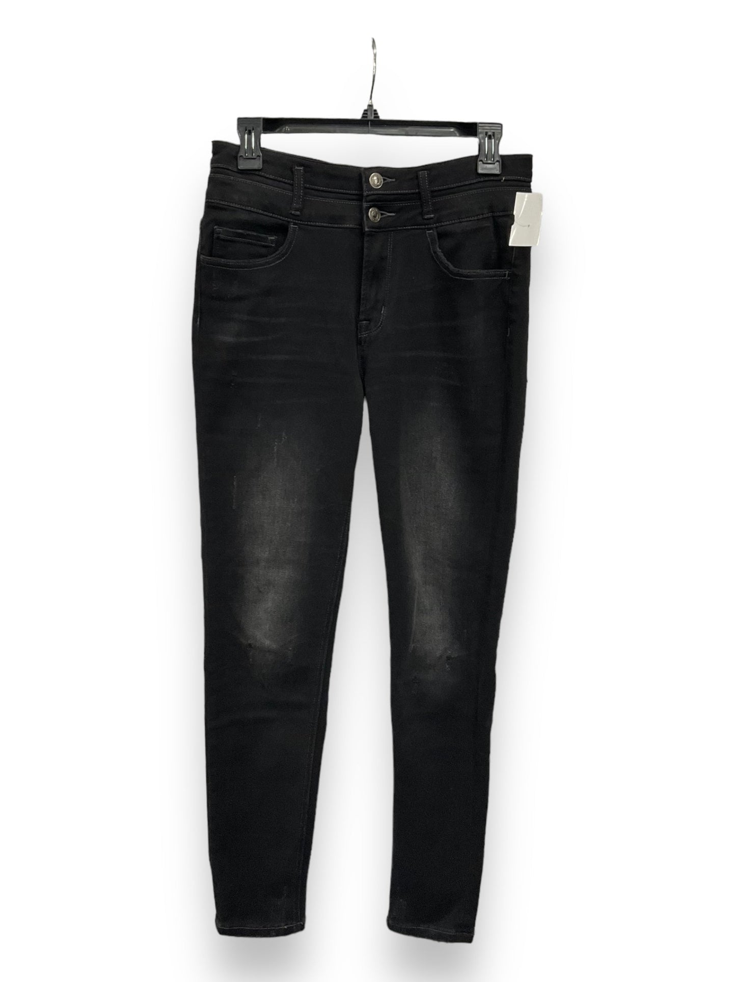 Jeans Straight By Vervet In Black, Size: 8