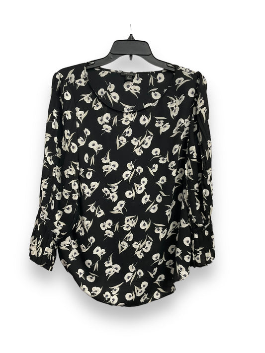 Blouse Long Sleeve By Ann Taylor In Floral Print, Size: M