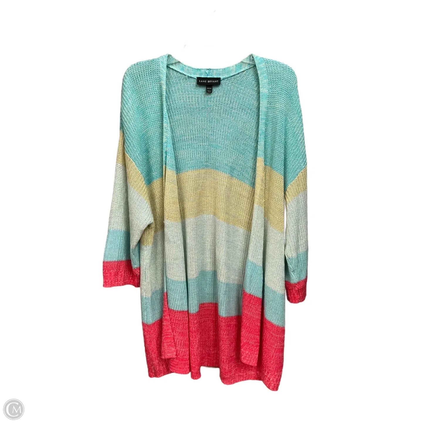 Cardigan By Lane Bryant In Striped Pattern, Size: 3x