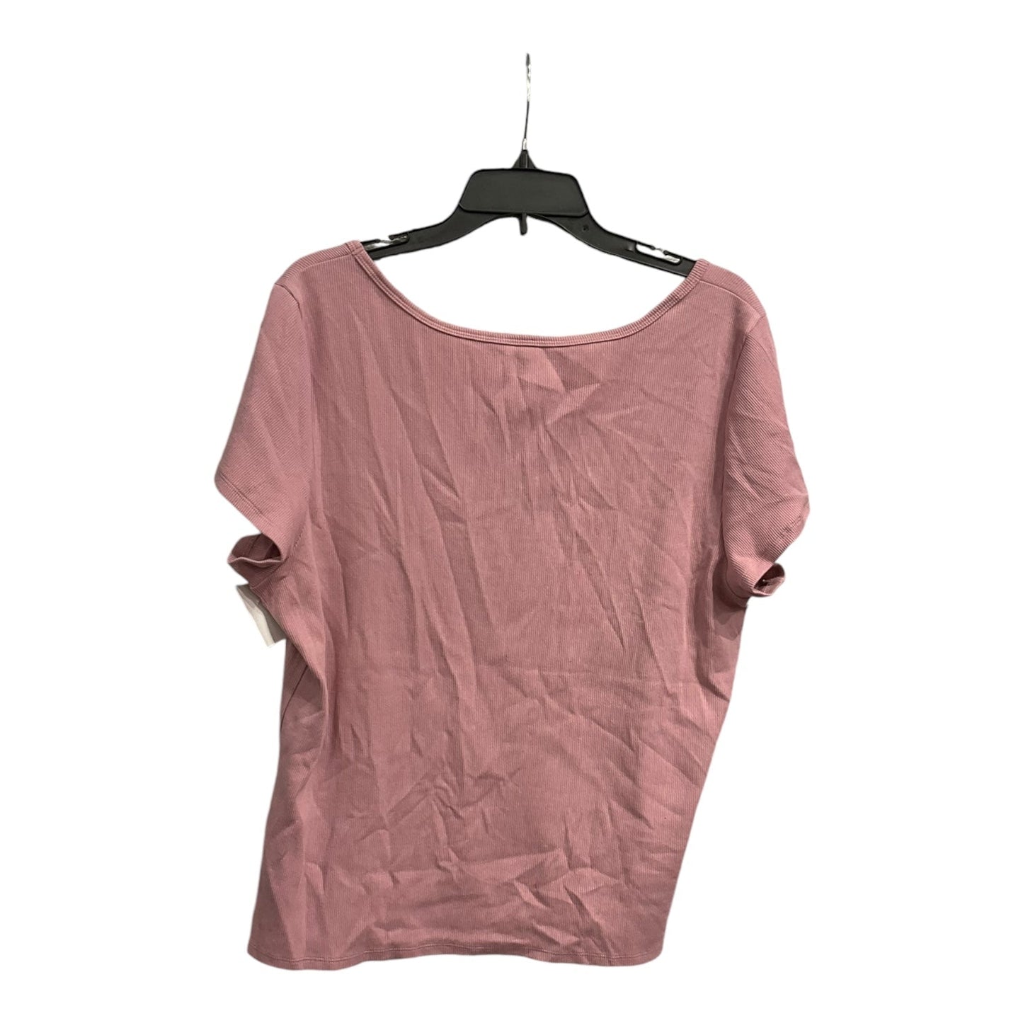 Top Short Sleeve Basic By Old Navy In Pink, Size: 3x