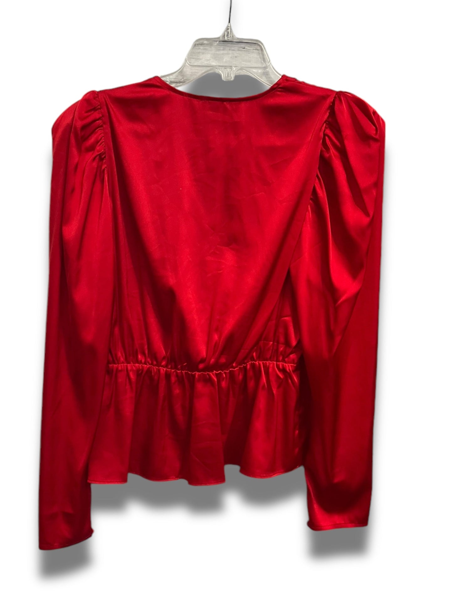 Top Long Sleeve By Express In Red, Size: M