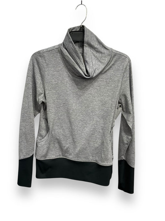 Athletic Top Long Sleeve Collar By Lucy In Grey, Size: S