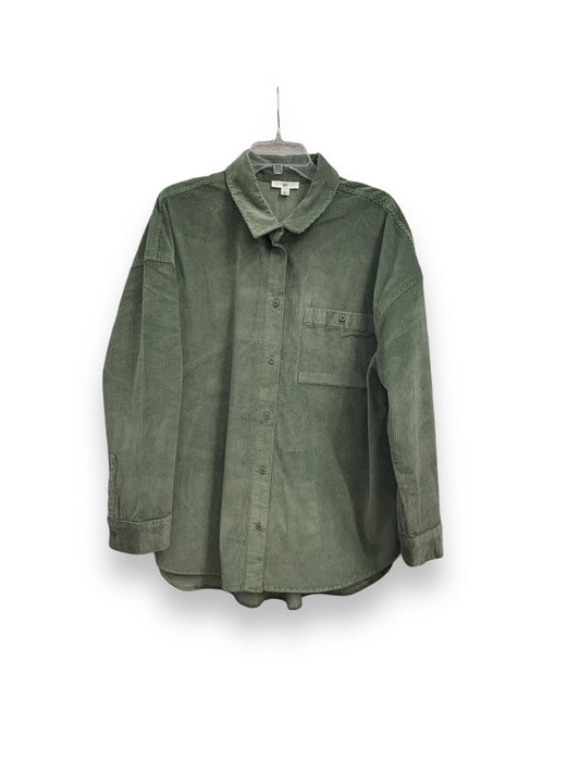 Jacket Shirt By Bp In Green, Size: L