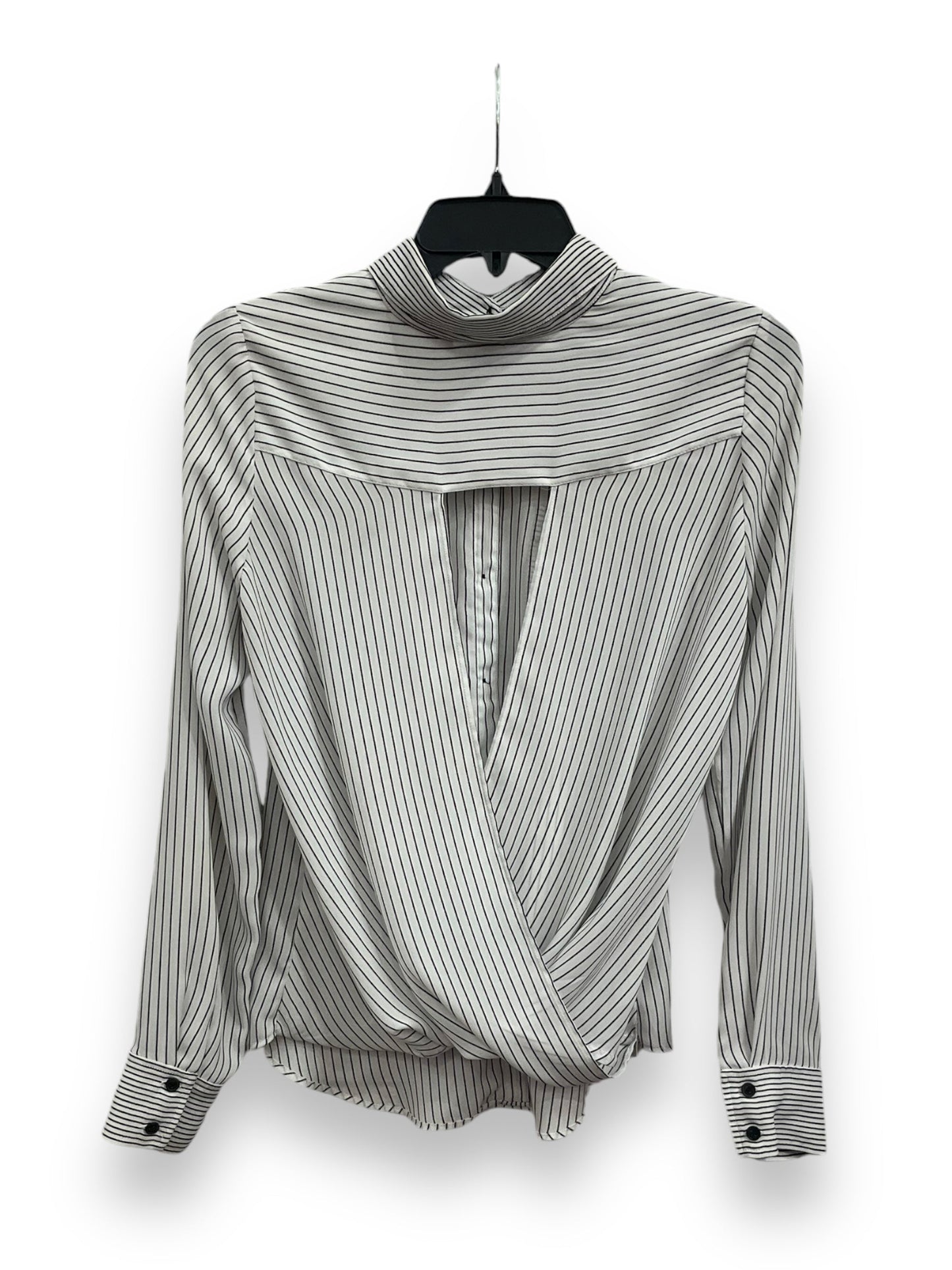 Top Long Sleeve By White House Black Market In Striped Pattern, Size: Xs