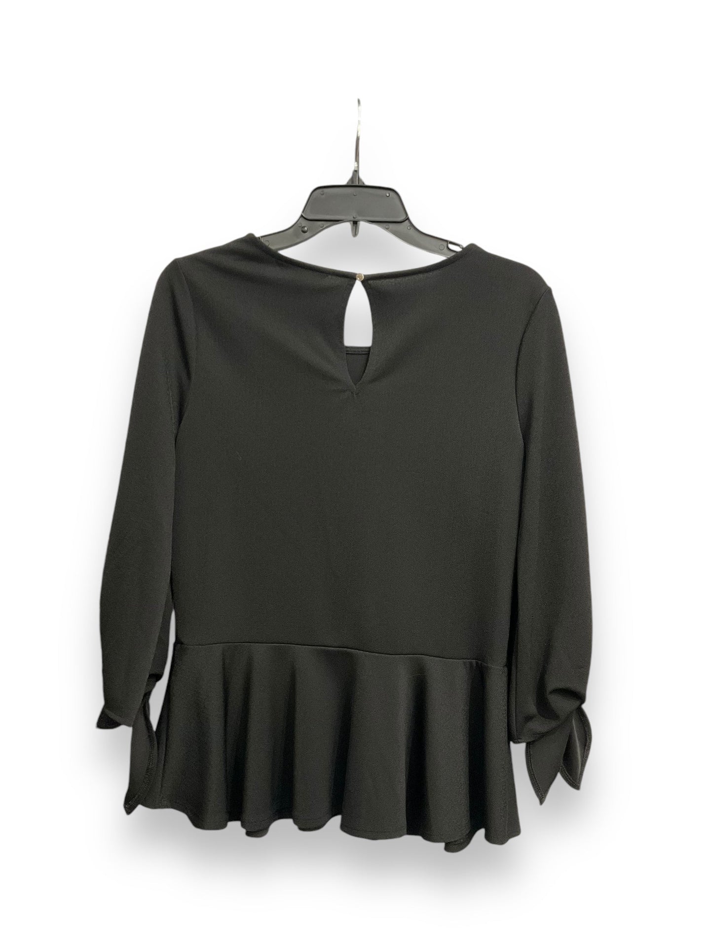 Top Long Sleeve By Banana Republic In Black, Size: S