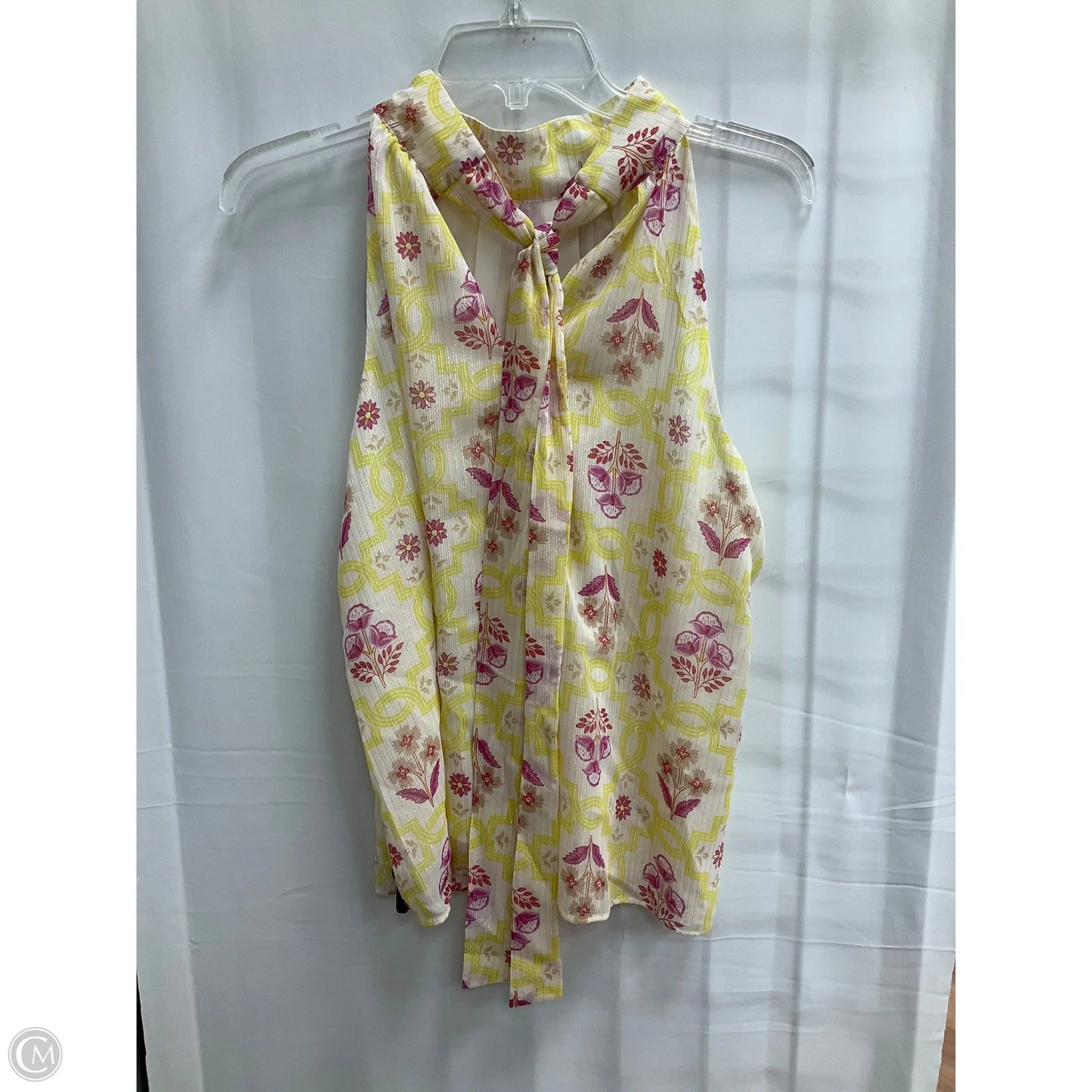 Blouse Sleeveless By Ann Taylor In Floral Print, Size: Petite  M