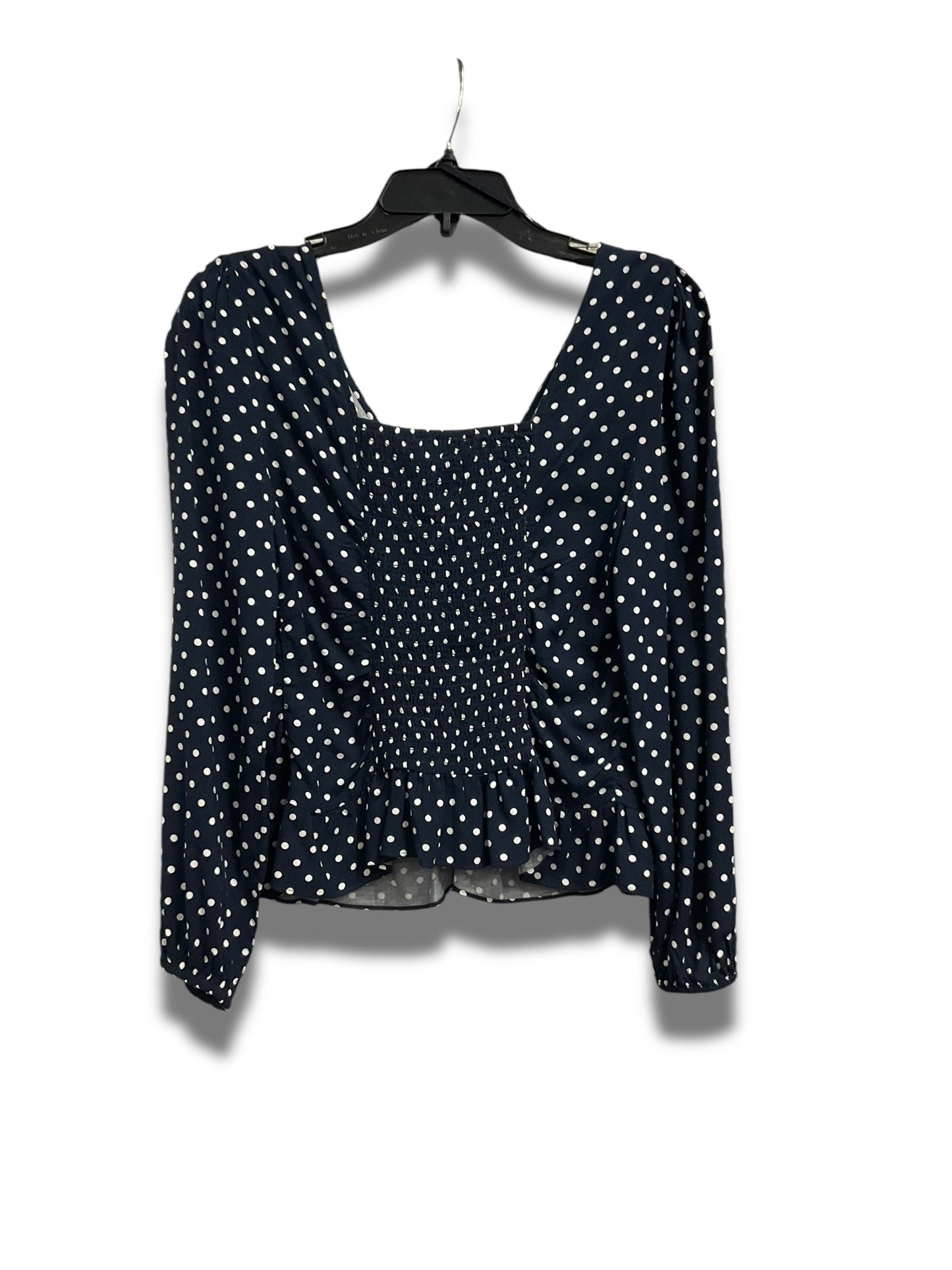 Top Long Sleeve By Tommy Hilfiger In Polkadot Pattern, Size: S