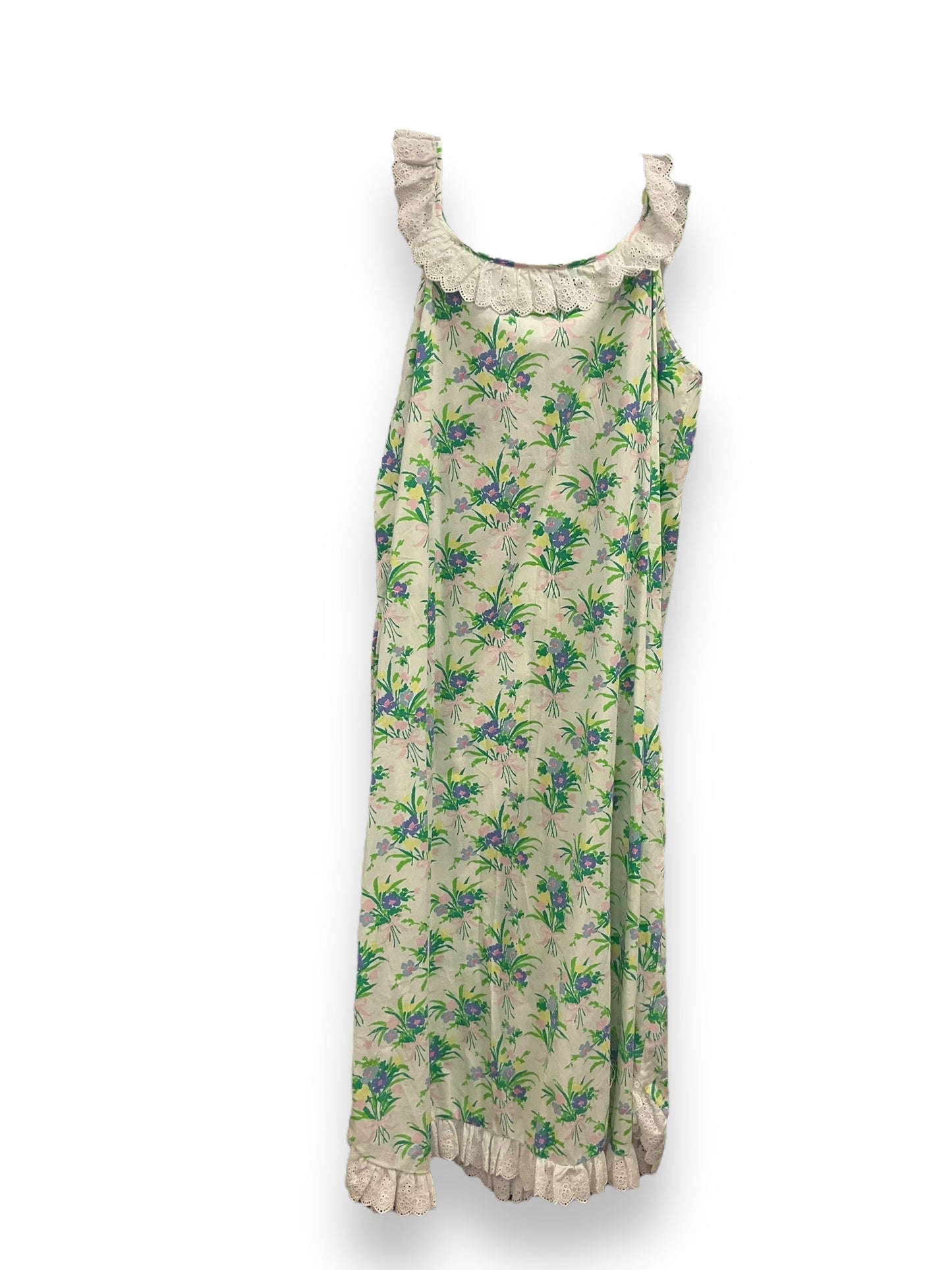 Floral Print Dress Casual Maxi Cmc, Size Xl