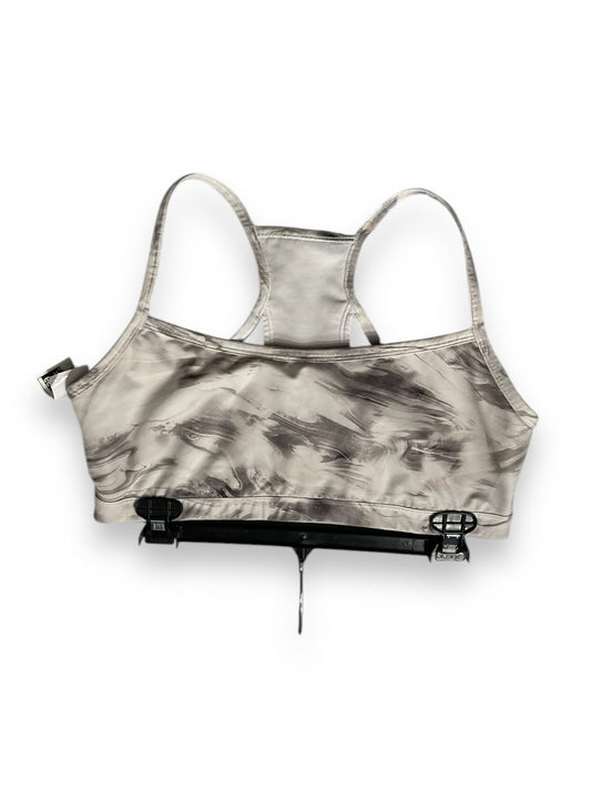 Athletic Bra By Gapfit In Grey & White, Size: Xl