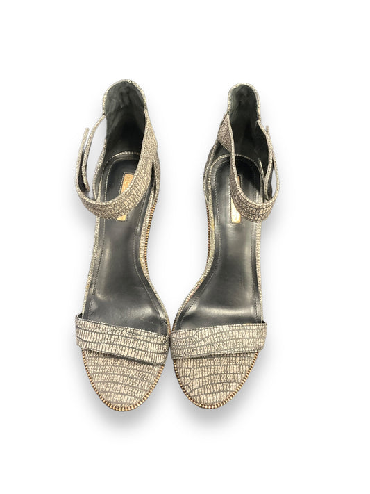 Grey Sandals Heels Stiletto Bcbgeneration, Size 8