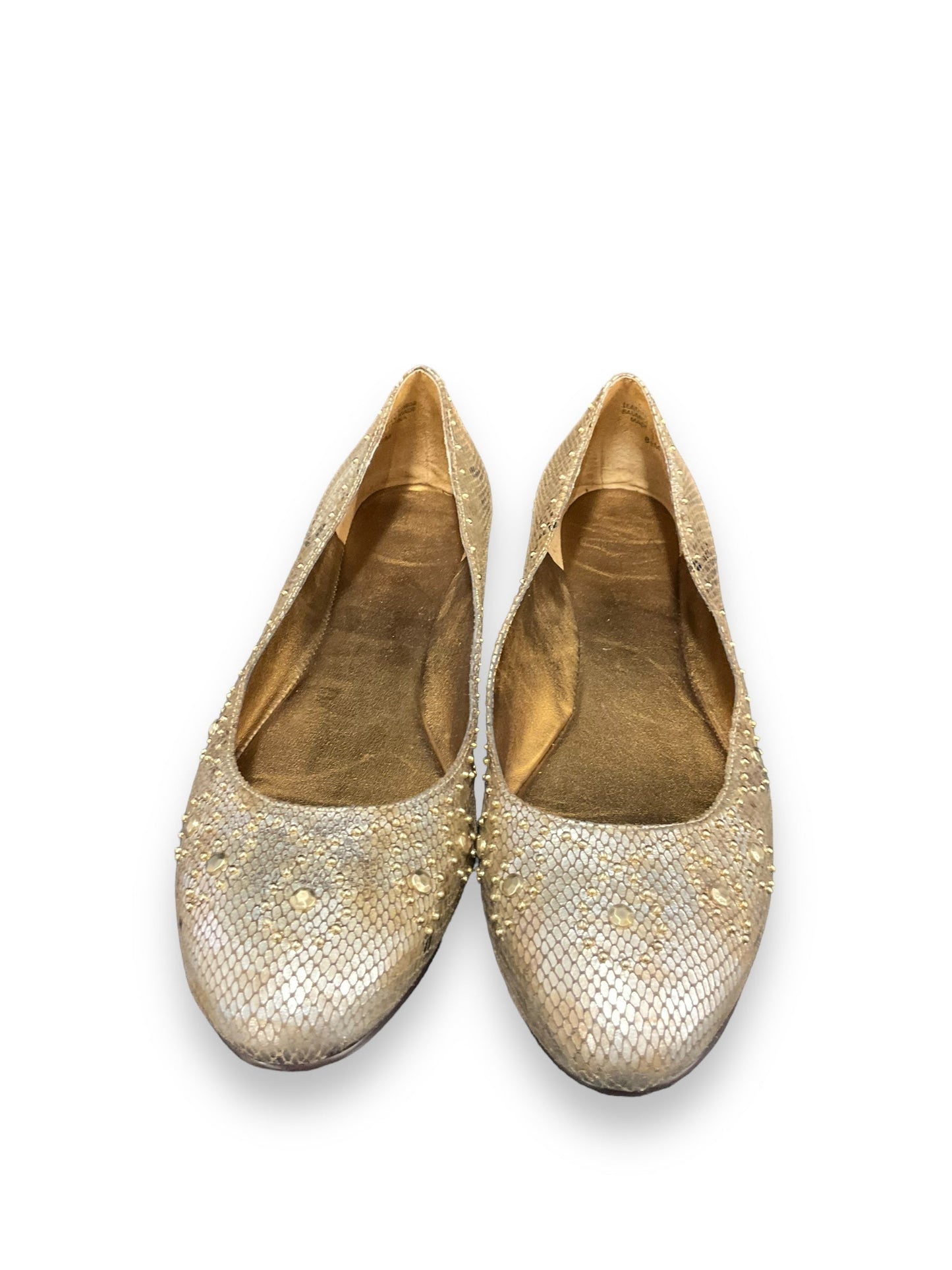 Snakeskin Print Shoes Flats Circa Joan And David, Size 8.5