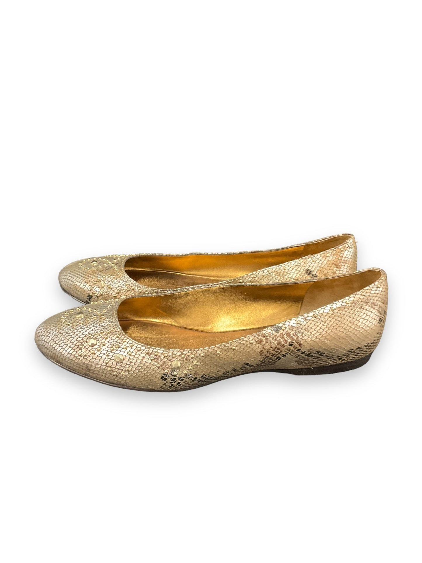 Snakeskin Print Shoes Flats Circa Joan And David, Size 8.5