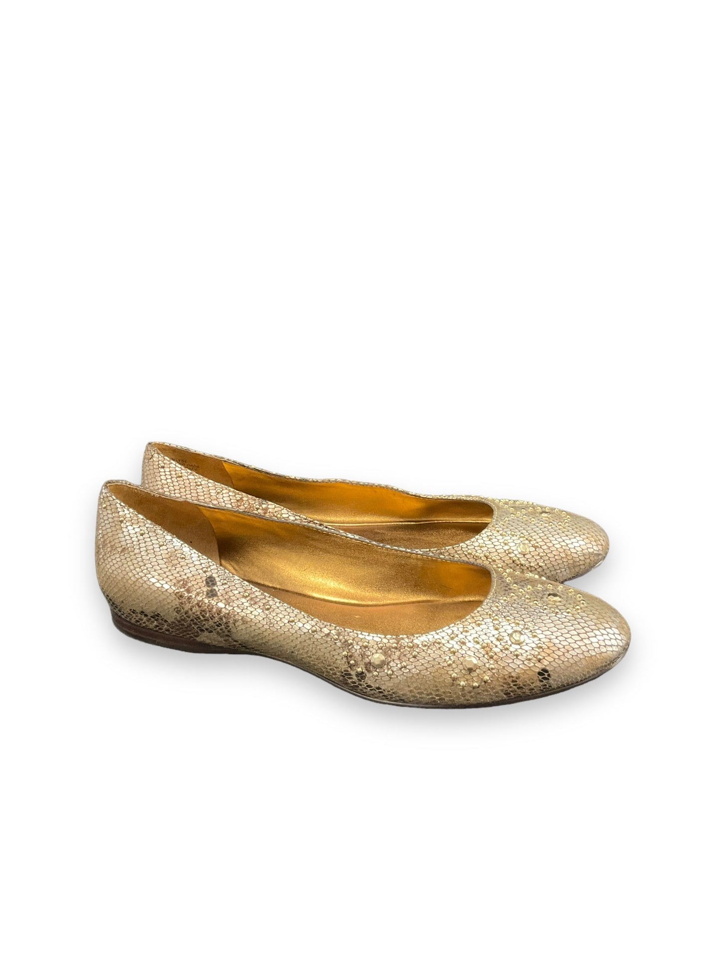 Snakeskin Print Shoes Flats Circa Joan And David, Size 8.5