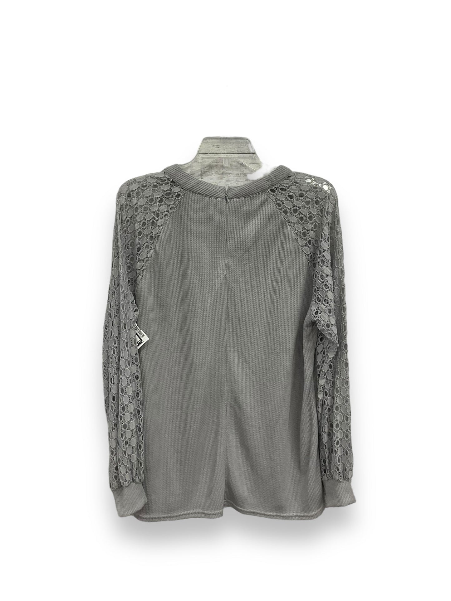 Grey Top 2pc 3/4 Sleeve Cmc, Size Xl