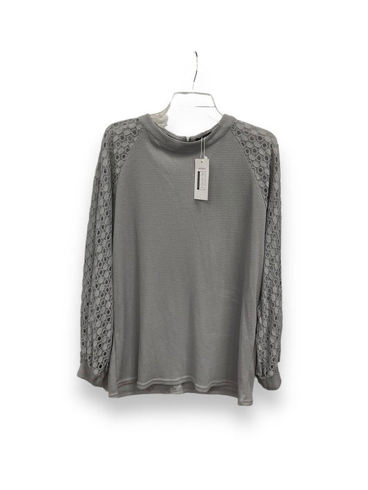 Grey Top 2pc 3/4 Sleeve Cmc, Size Xl