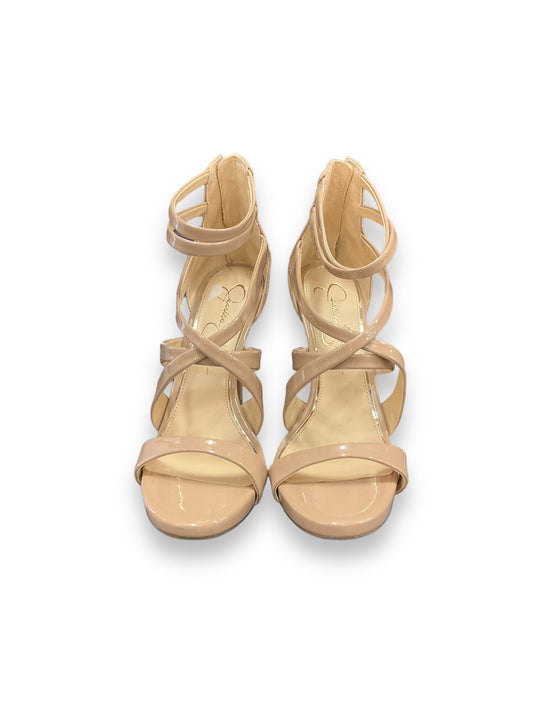 Tan Shoes Heels Stiletto Jessica Simpson, Size 8