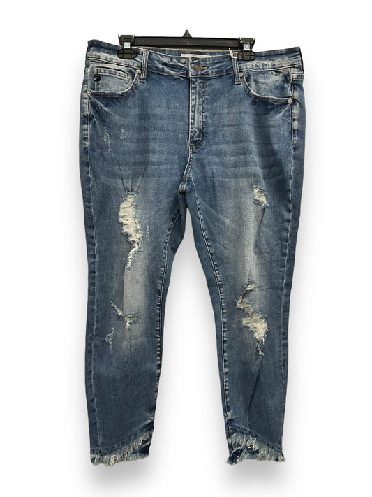 Blue Denim Jeans Skinny Kancan, Size 2x
