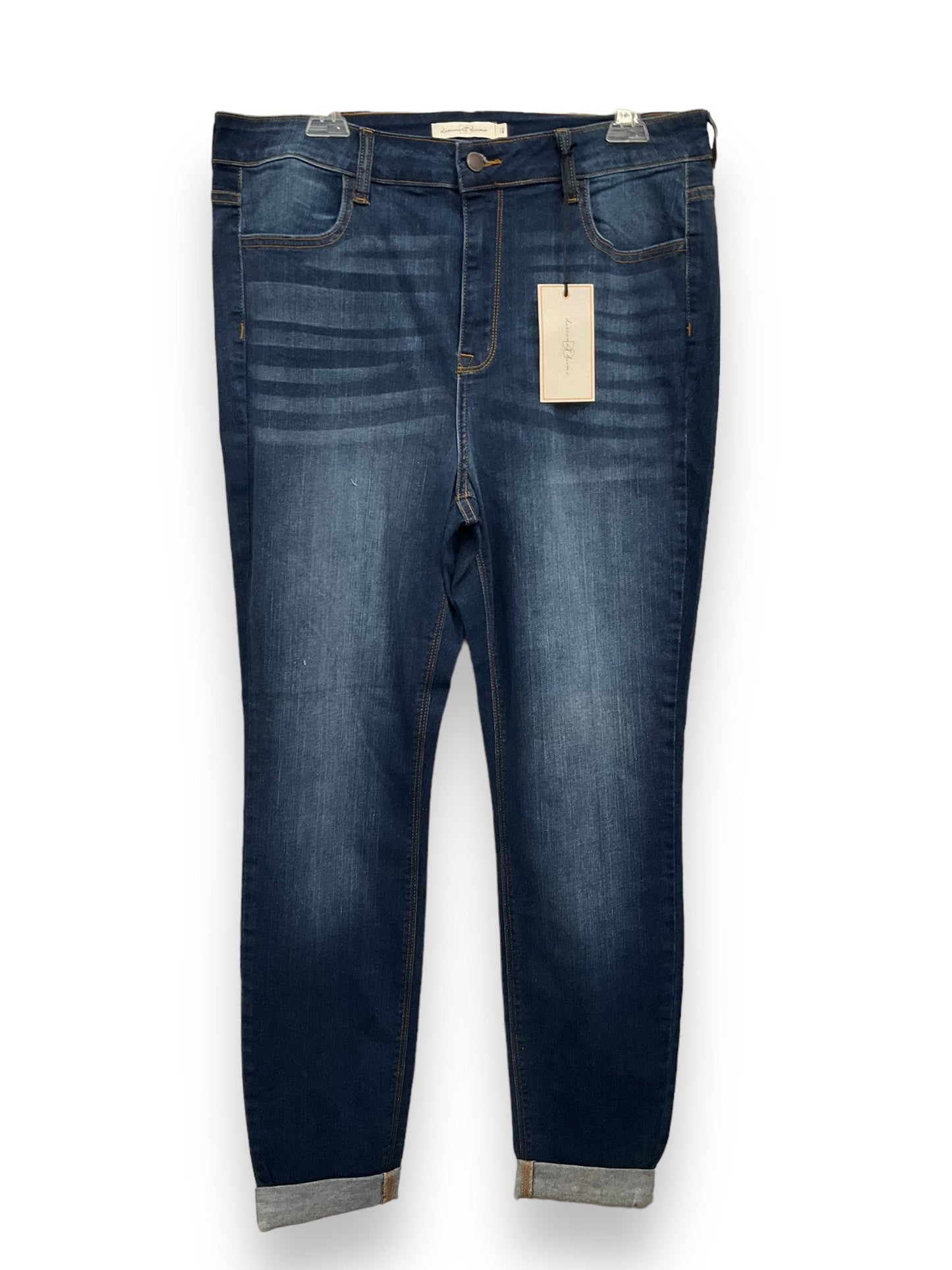 Blue Denim Jeans Cropped Cmc, Size 14