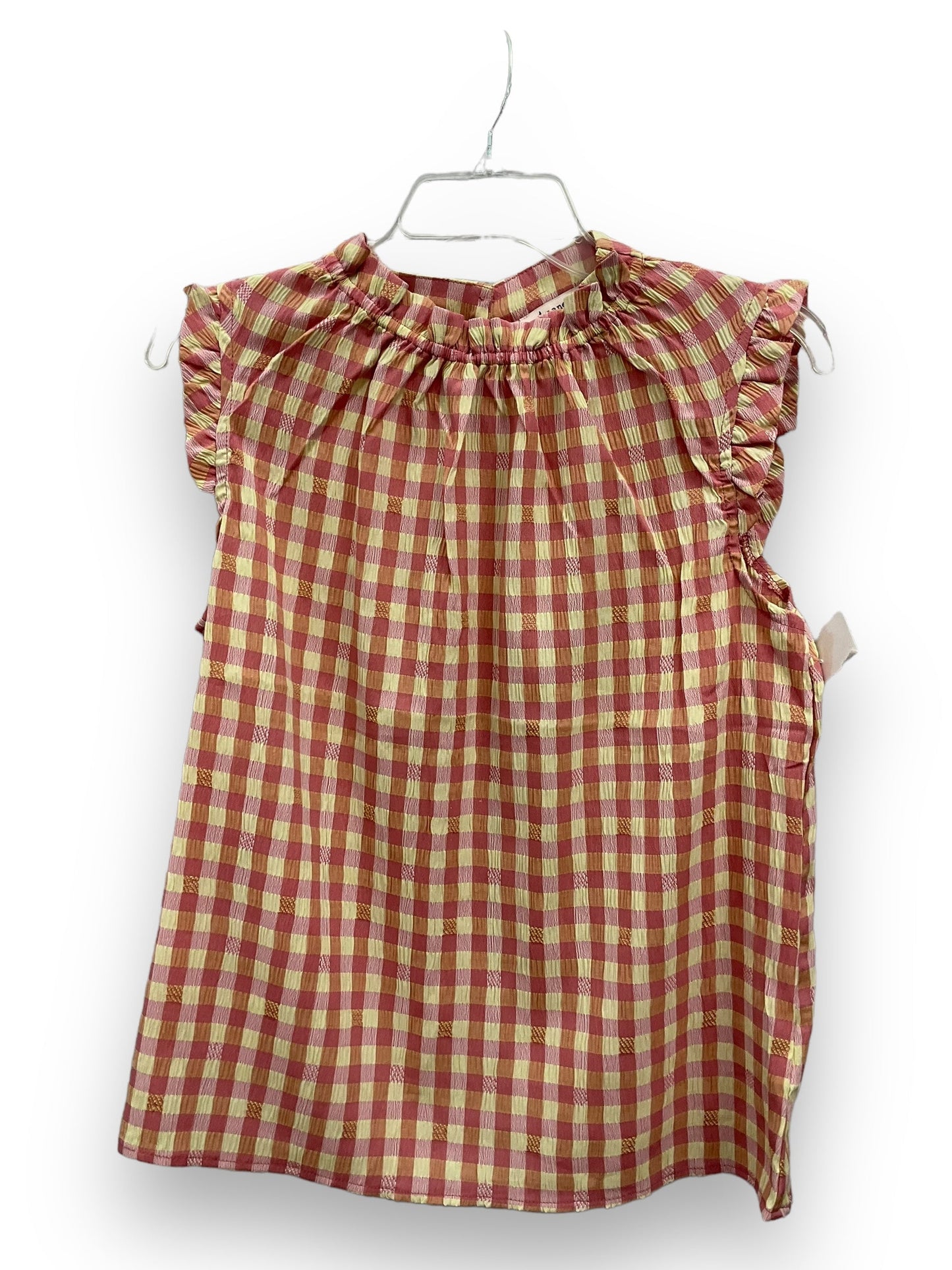 Plaid Pattern Top Sleeveless Nanette By Nanette Lepore, Size S